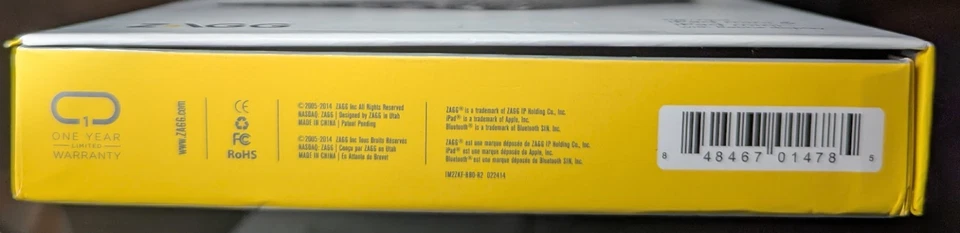 Teclado con bisagras retroiluminado con folio ZAGG con teclado Bluetooth para iPad mini Foto 3 de 4