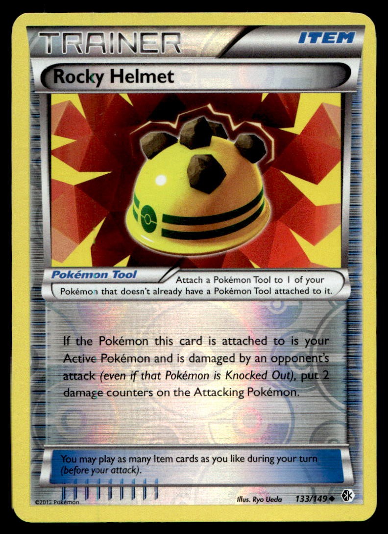 Rocky Helmet Boundaries Crossed Uncommon 133/149 2012 Pokemon TCG
