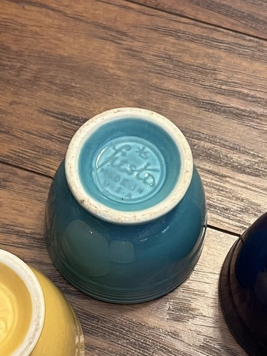 Juego de 5 tazas de huevos Fiestaware vintage en colores originales - Imagen 12 de 20
