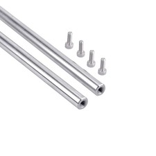 2pcs/Pack 8 x 300mm Linear Motion Rod Shaft Guide, 2PCS End Hollow Linear Ste...
