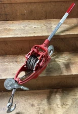 Wyeth-Scott "More-Power" Puller Come Along Winch 4000 Pound Cable Pull 2 Ton