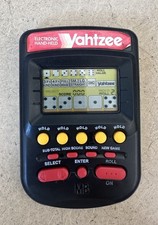 1995 Milton Bradley Yahtzee Electronic Handheld - Black WORKING