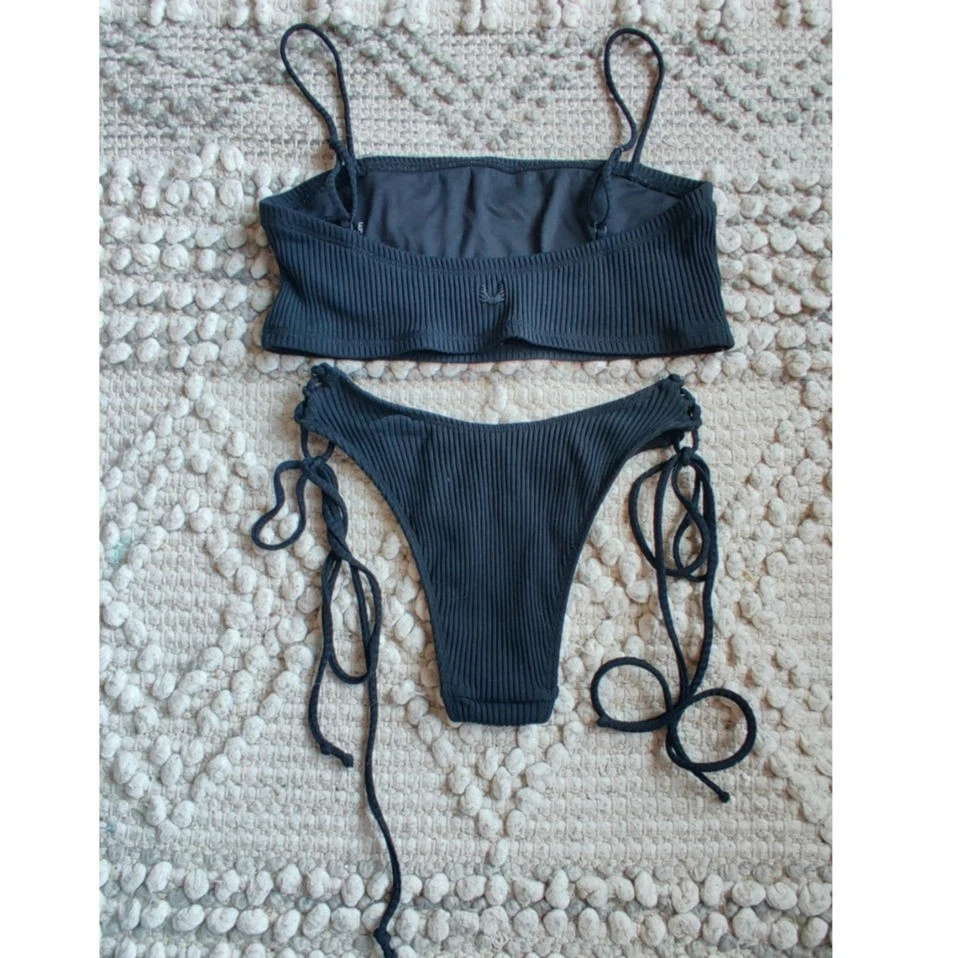 Minimale Animale The Cove Rib Top and Wall Street Rib Bottom black size small - Image 3 of 4