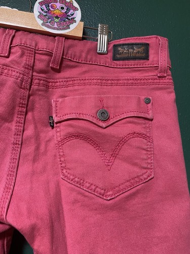 Levi’s hellrosa Capri Jeans 12 mittelhohe geknöpfte Taschen Frühling Sommer W31 - Bild 16 von 19