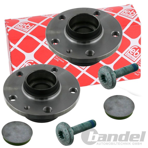 2X Febi Radlagersatz Hinten FüR Audi A3 Q3 TT Seat Alhambra Altea Altea XL Leon-image