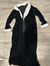 Vintage Christian Dior Lingerie Robe Slip Set Womens black USA 80s