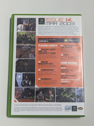 official xbox magazine Demo 14 VGC - Picture 2 of 3