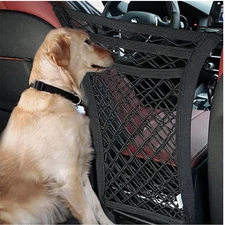 Car Dog Pet Barrier Guard Back Seat Safety Protector Mesh Net For SUV Truck USA