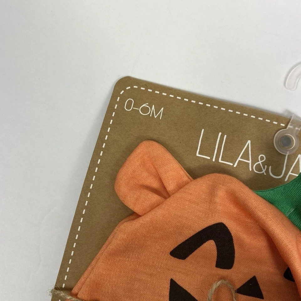 Хэллоуин Baby шляпа и носок комплект 0-6 месяцев новорожденного костюм новый с Ярлыками - Изображение 3 из 4