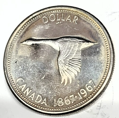 # C7199   CANADA  COIN,   ONE DOLLAR    1967  UNC.