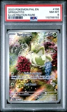 Pokemon Paldea Evolved #196 Sprigatito Illustration Rare PSA 8