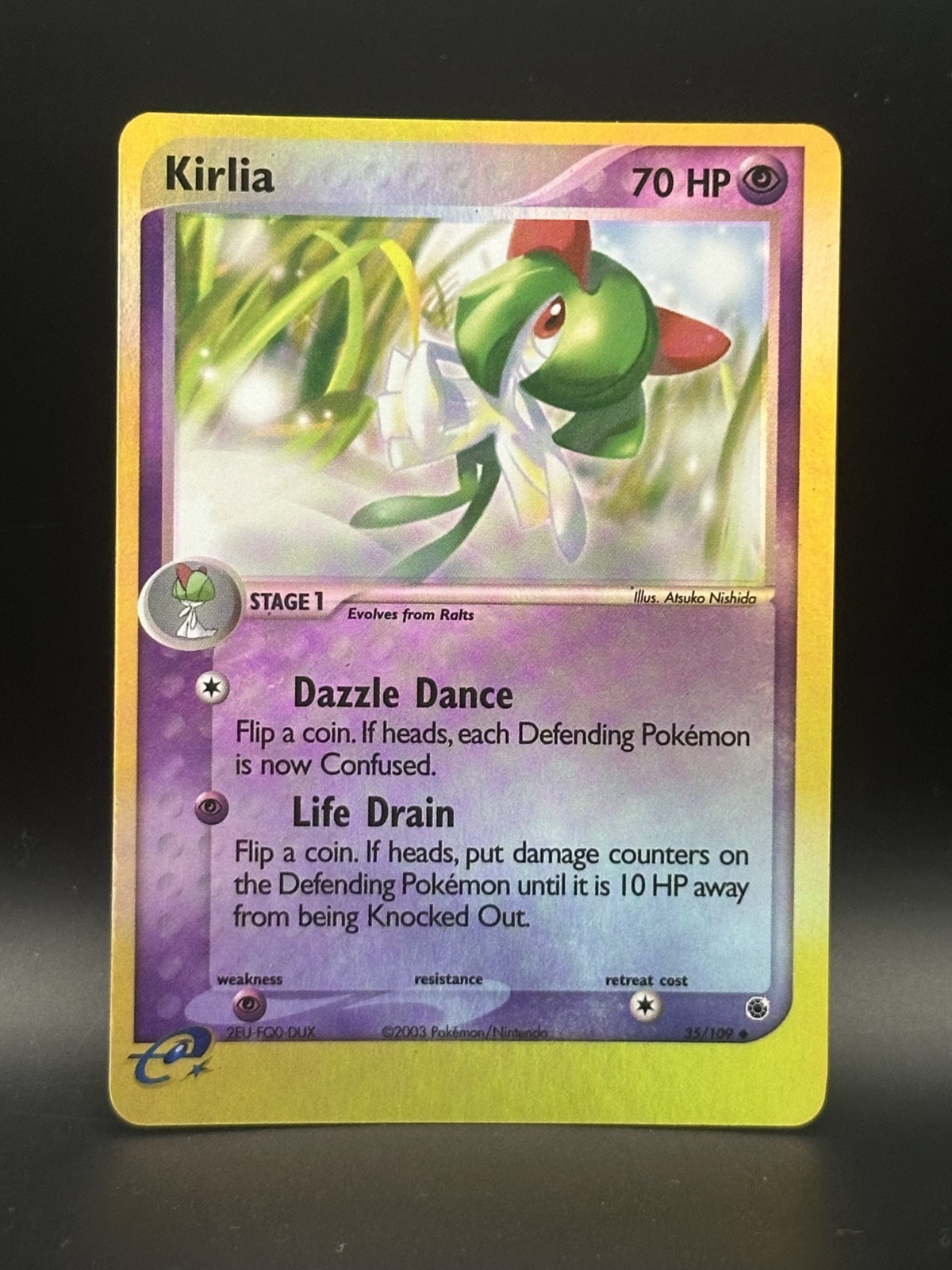 Kirlia 35/109 Ruby and Sapphire Reverse Holo - Pokemon TCG - NM