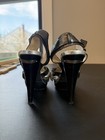 Michael Kors Niki platform heels-metallic silver cross-strap Size 6.5 — photo 5