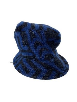 Engineered Garments 13Aw/Salmon People Jacquard/Hat/M/Wool/Blu/Allover Pattern 3