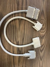 VINTAGE LOT OF 2 GENUINE APPLE SCSI CABLES CENTRONICS DB25