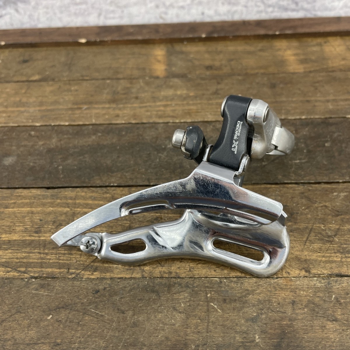 パーツ Shimano DEORE XT FD-M737 MTB ATB Vintage Shimano Deore XT FD-M737 Front Derailleur 31.8mm