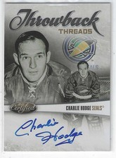 2010-11 Certified Throwback Threads Autographs #5 Charlie Hodge #'d 025/100!!