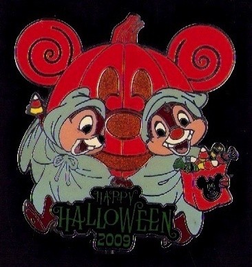 Disney Happy Halloween 2009 Chip Dale LE 72345 pin