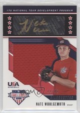 2019 Panini USA Baseball Stars & Stripes 12/48 Nate Wohlgemuth #USA-EB Auto ex0