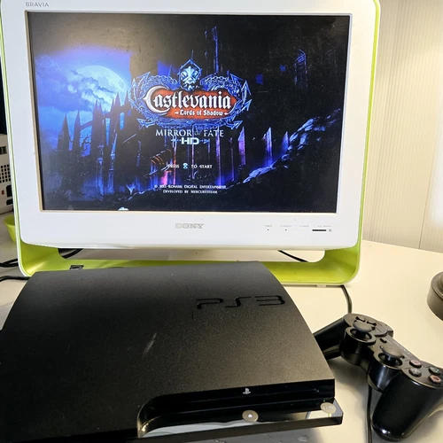 Sony Ps3 160gb Slim Console Playstation 3 Bundle: Dualshock 3 + Cords TESTED