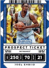 2020-21 Panini Contenders Draft Picks - Joel Embiid #15 Prospect Ticket