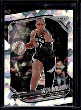 2025 Panini WNBA Prizm #76 A'ja Wilson Cracked Ice Aces