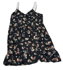 Madewell Size 10 Dress 100 Silk Cami Crossover Floral in Carnation Toss EUC