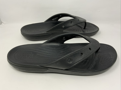 Crocs Classic II Flip Flops Men\'s 11 Black Thong Sandals Casual Comfort Shoes s-l400.jpg main image 2