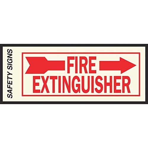 Hy-Ko #FE-2R 4x10 Fire Extinguisher Sign Right Arrow | eBay