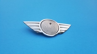 2001-2008 MINI COOPER FRONT HOOD CHROME EMBLEM LOGO BADGE SYMBOL USED OEM A23