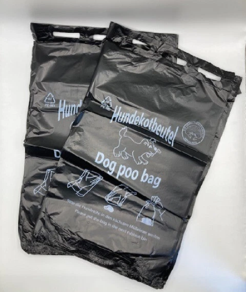 Hundekotbeutel Gassibeutel Hundebeutel Kotbeutel Schwarz Top Qualität - Bild 2 von 4