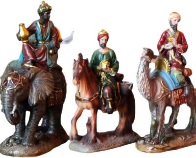 Three Kings Wise Men Riding on Amimal Home Decorating Christmas Nativity Collect