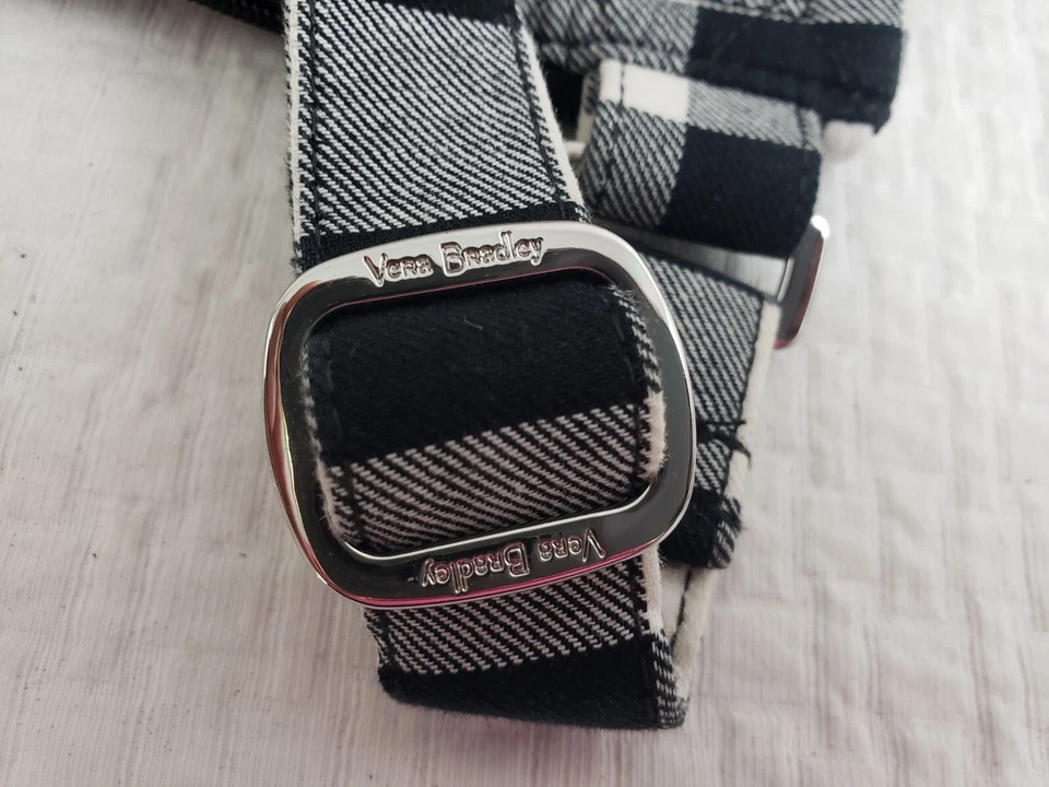 (55) Bolso Bandolera Vera Bradley Hipster Mujer Perla Cuadros Búfalo Acolchado Foto 4 de 4