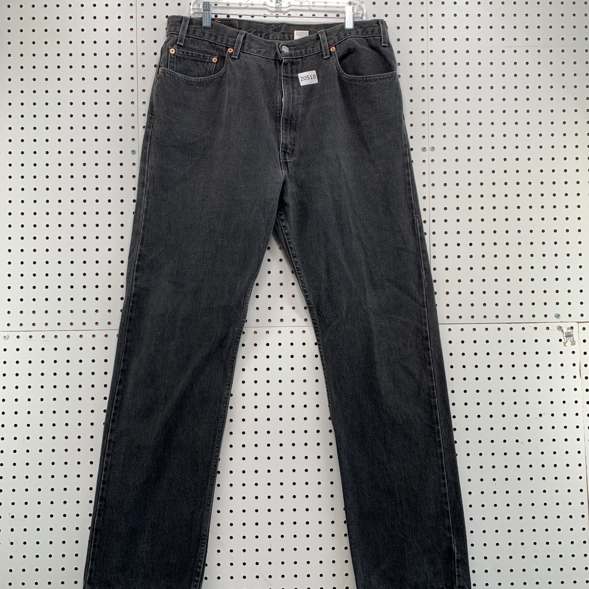 Vintage 90 Levi's 505 Black Denim Jeans Mens 38x34 Fits 35x34