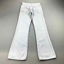 Vintage Levis Corduroy Pants Mens 28 Off White Tab Bootcut Fit Made in USA 70s