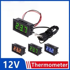 Mini Digital Thermometer Temperatur Messgerät LCD Anzeige mit Fühler 1M Kabel