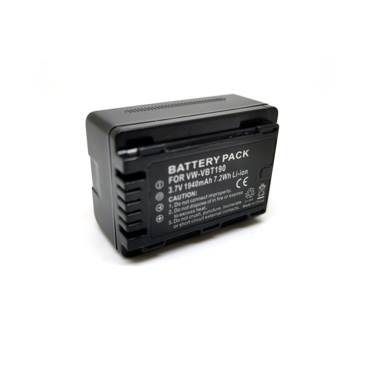US VW-VBT190 Battery For Panasonic HC-VX878 HC-VX980 HC-VX981 HC