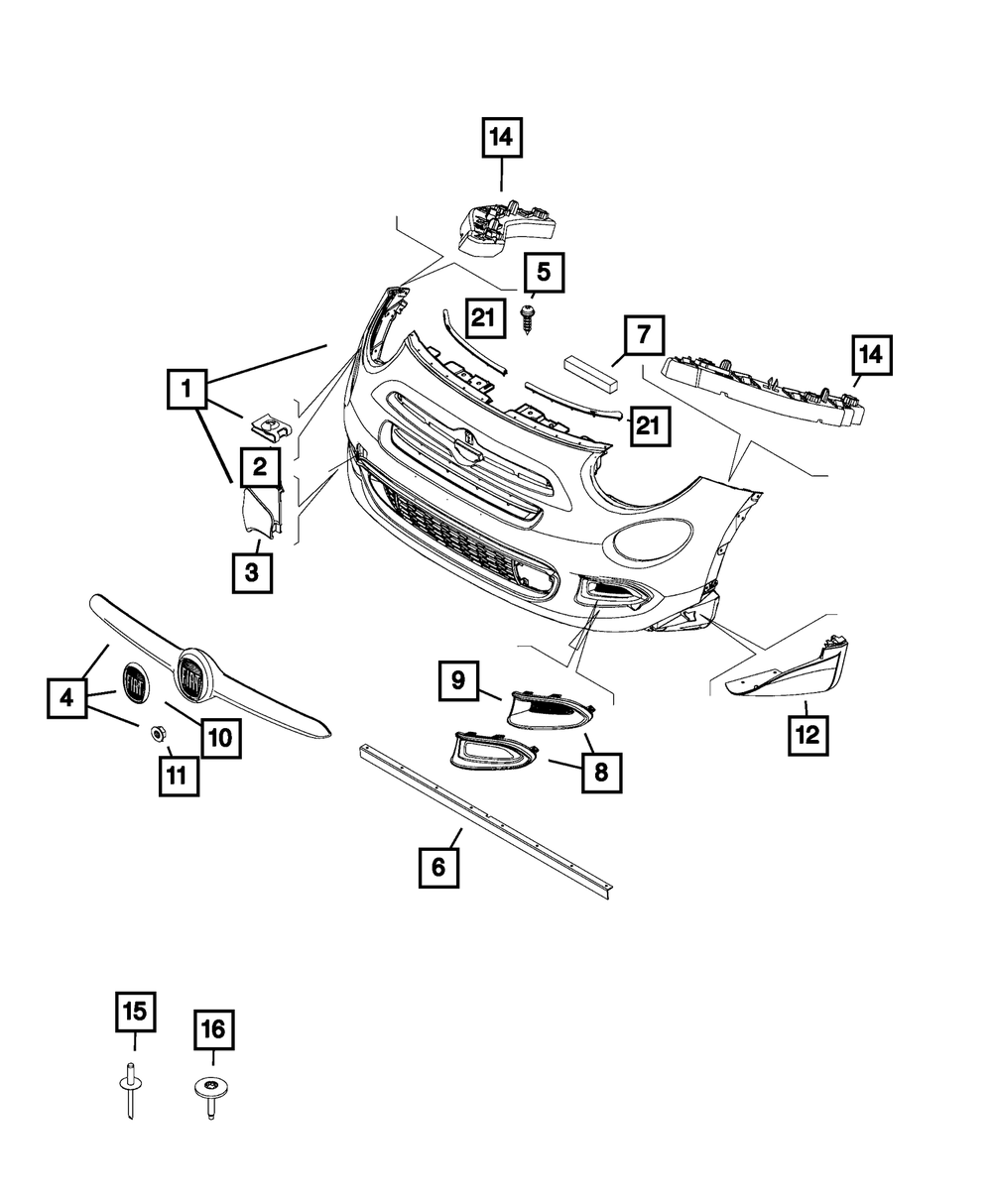 Cubierta de gancho de remolque Mopar genuina 6AN92TZZAA