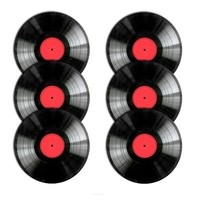 6 StüCk Tischset Platzmatte Untersetzer Platzdeckchentischmatte,Rund,33Cm,Vinyl