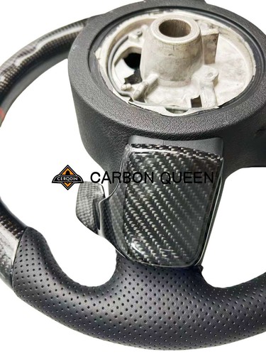 REAL CARBON FIBER Steering Wheel FOR BMW Z4 E89 W/BUTTONS AND PADDLES 2009-2016 - Picture 7 of 8