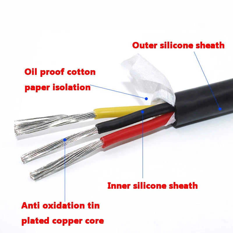 Flex Soft Silicone Wire Cable 0.3/0.5/0.75/1/1.5/2.5/4mm² Black Red 2 3 4 Core - Image 4 of 4