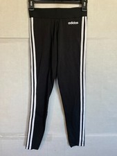 Adidas Essentials 3 Stripes Tight WOMENS SIZE XS XSMALL BLACK NEW