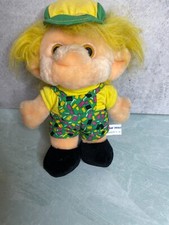 Vintage 1992 Trolio soft Troll doll stuffed animal plush 10" Chosun