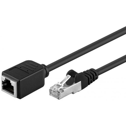 Goobay 68650 CAT 5e Cavo Patch, Rete U/UTP, Nero, 30m Length