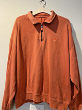 Tommy Bahama XXL Orange Pull-over Long Sleeve Shirt