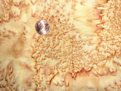 Vintage Cotton Quilting Fabric Quarter 18 x 22 Gold Watercolor Batik