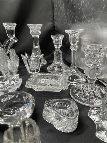 Konvolut Kerzenständer,Dosen Aus Kristall,Glass Sammlung 30 Teilen Kerzen#2 W3 - Bild 22 von 24