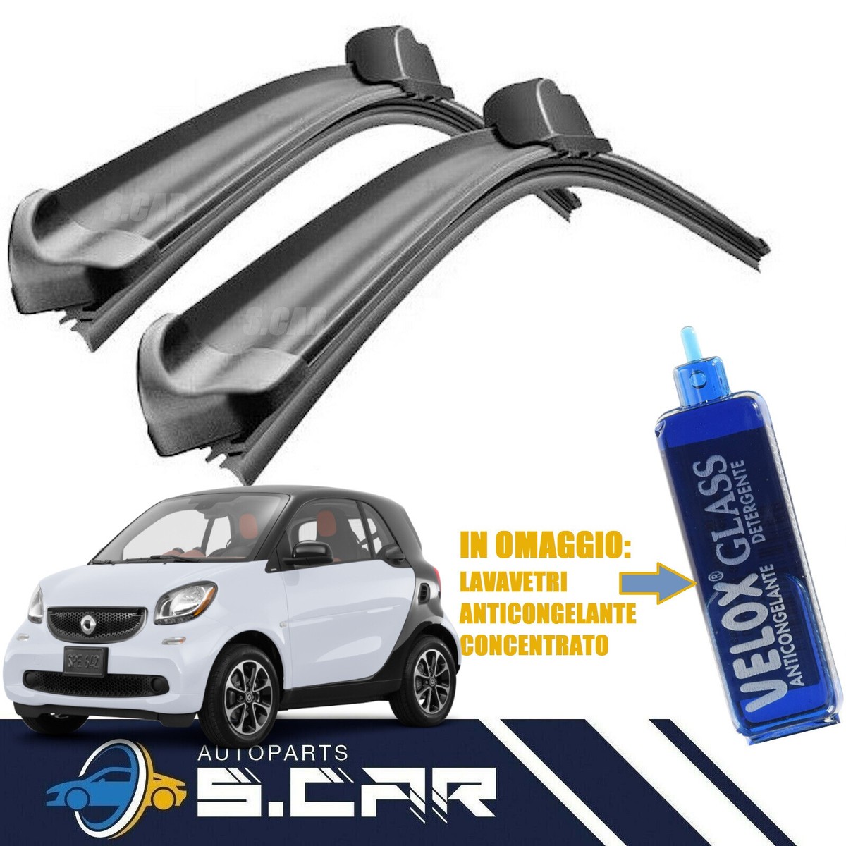 SPAZZOLE TERGICRISTALLO SMART ORIGINALI PER SMART FORTWO E FORFOUR W453 - Foto 9