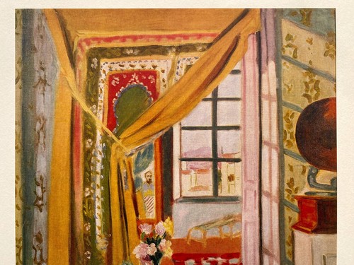HENRI MATISSE RARE 1973 FAUVISM LITHOGRAPH PRINT "INTERIOR WITH PHONOGRAPH" 1924 - Picture 3 of 11