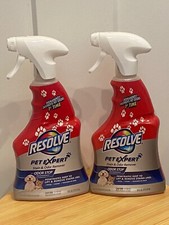 2 PACK Resolve Pet Expert Stain  Odor Carpet Cleaner Spray, 18oz WORKS 1st Time